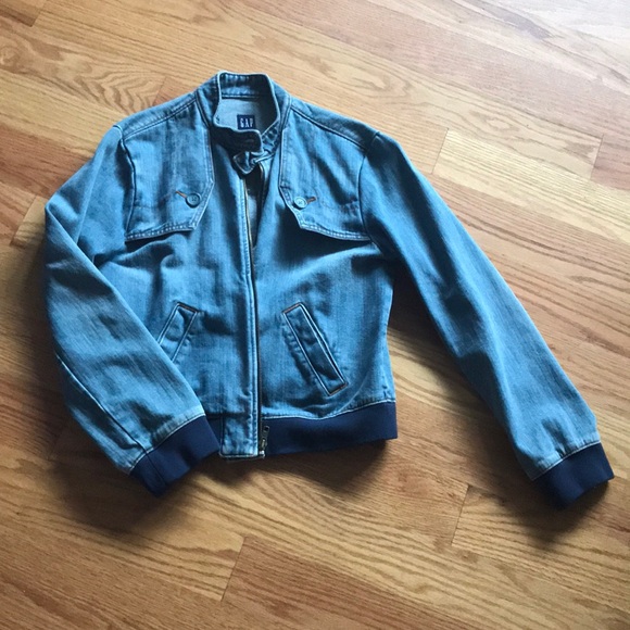 GAP Jackets & Blazers - Gap Denim Bomber Jacket